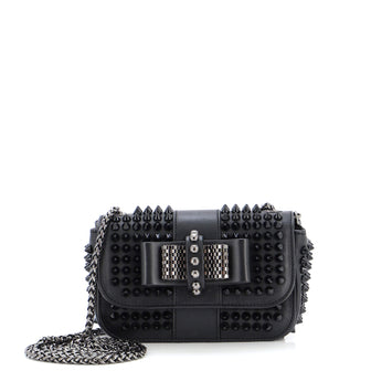 Christian Louboutin Sweet Charity Crossbody Bag Spiked Leather Mini