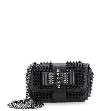 Christian Louboutin Sweet Charity Crossbody Bag Spiked Leather Mini