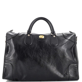 Gucci Morpheus Zip Convertible Duffle Bag Leather Medium