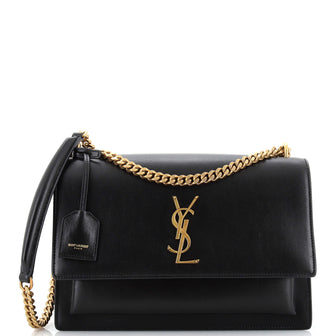Saint Laurent Sunset Crossbody Bag Leather Large