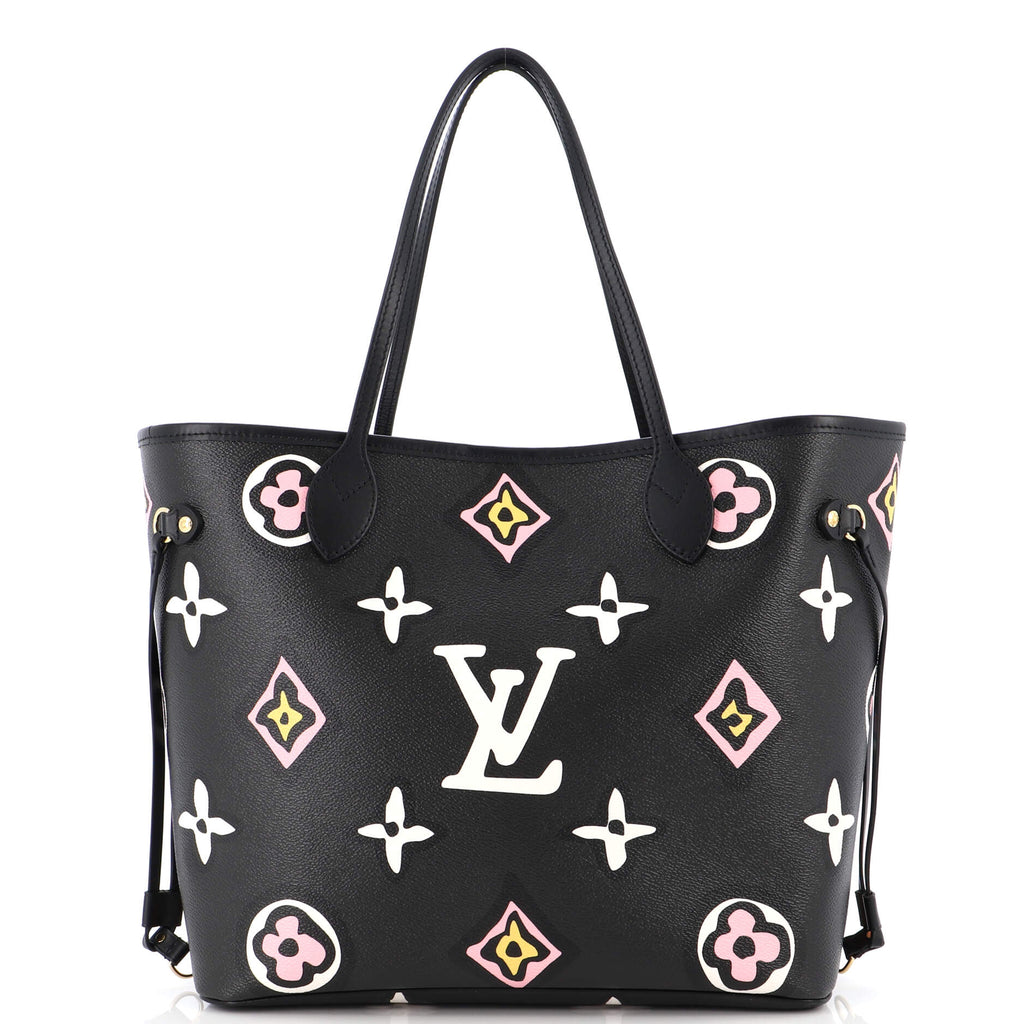Louis Vuitton Monogram Giant Wild At Heart Neverfull MM w/ Pouch