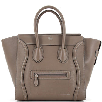 Celine Luggage Bag Grainy Leather Mini