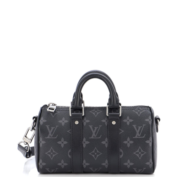 Louis Vuitton Keepall Bandouliere Bag Graffiti Monogram Eclipse Canvas 25  Black 219718125