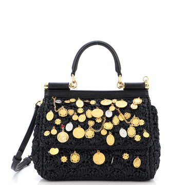 Dolce & Gabbana Miss Sicily Charm Bag Crochet Small