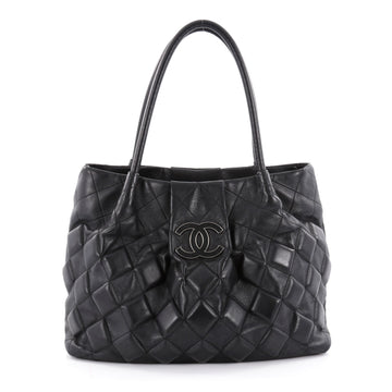 Chanel Sloane Square Tote 3D Quilted Calfskin Medium Black