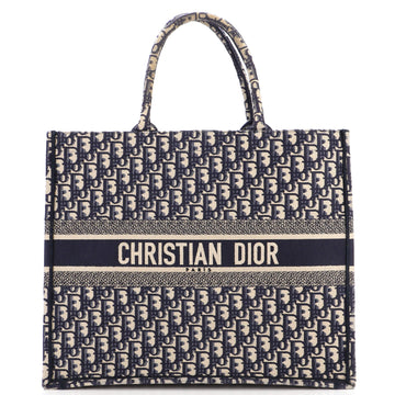 Christian Dior Book Tote Oblique Canvas Large