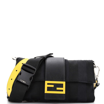 Fendi Baguette Convertible Belt Bag Printed Nylon Medium