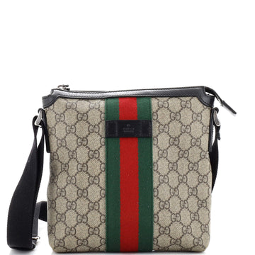 Gucci Web Messenger Bag GG Coated Canvas Small