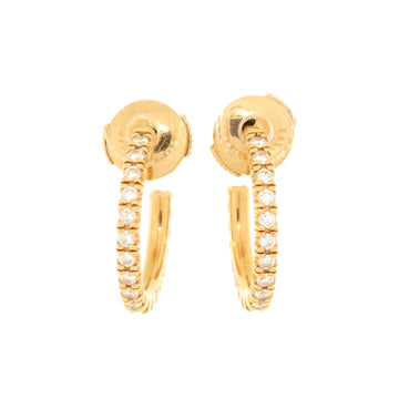 Cartier Etincelle de Cartier Hoops Earrings 18K Yellow Gold and Diamonds Small