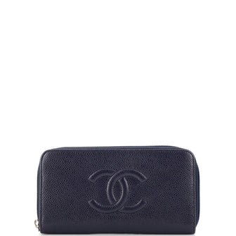 Chanel Timeless CC Zipped Wallet Caviar Long