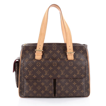 Louis Vuitton M Brownultipli Cite Handbag Monogram Canvas Brown