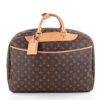 Louis Vuitton Alize Bag Monogram Canvas 24 Heures Brown