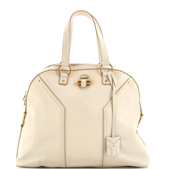 Saint Laurent Muse Shoulder Bag Ostrich Oversized