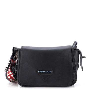 Prada Concept Flap Shoulder Bag Leather Medium