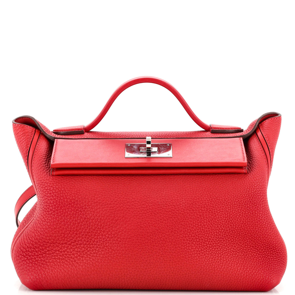 Hermès Vintage - Togo Birkin 25 - Red Burgundy - Leather Handbag - Avvenice