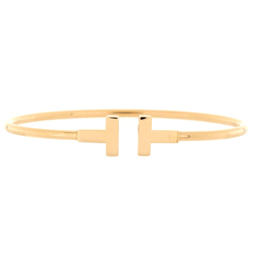 Tiffany & Co. T Wire Bracelet 18K Yellow Gold Narrow