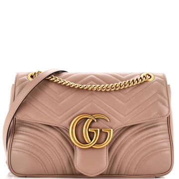 Gucci GG Marmont Flap Bag Matelasse Leather Medium