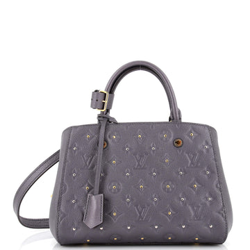 Louis Vuitton Montaigne Handbag Studded Monogram Empreinte Leather BB
