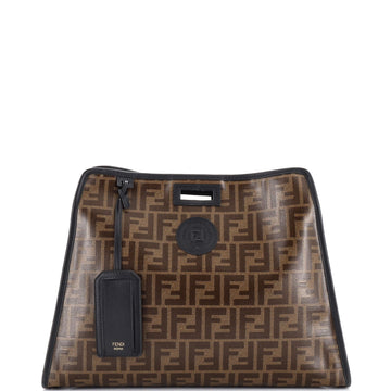 Fendi Peekaboo Defender Zucca Coated Canvas Medium