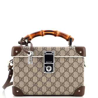 Gucci Bamboo Globe-Trotter Vanity Case GG Coated Canvas
