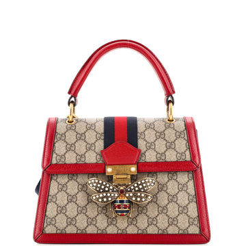 Gucci Queen Margaret Top Handle Bag GG Coated Canvas Small