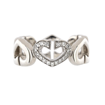 Cartier C Heart of Cartier Ring 18K White Gold with Diamonds
