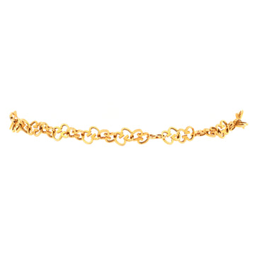 Gucci Vintage Interlocking G Letters Chain Bracelet 18K Yellow Gold
