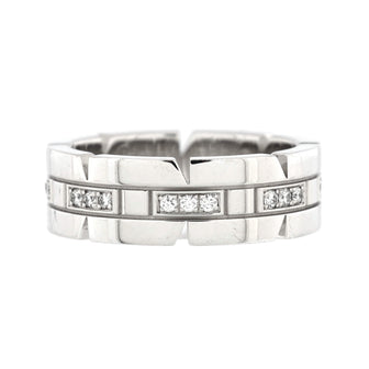 Cartier Tank Francaise Ring 18K White Gold with Diamonds