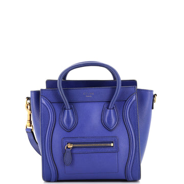 Celine Luggage Bag Grainy Leather Nano