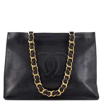 Chanel Vintage CC Chain Tote Lambskin XL