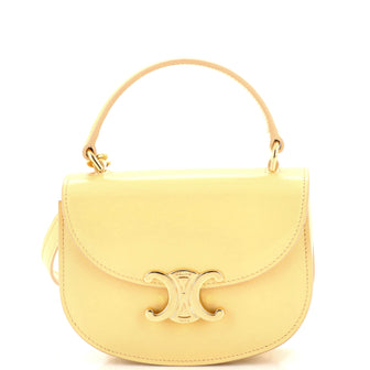 Celine Besace Triomphe Convertible Top Handle Bag Smooth Calfskin Mini