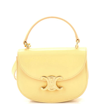 Celine Besace Triomphe Convertible Top Handle Bag Smooth Calfskin Mini