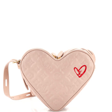 Louis Vuitton Coeur Handbag Limited Edition Fall in Love Monogram Embossed Lambskin