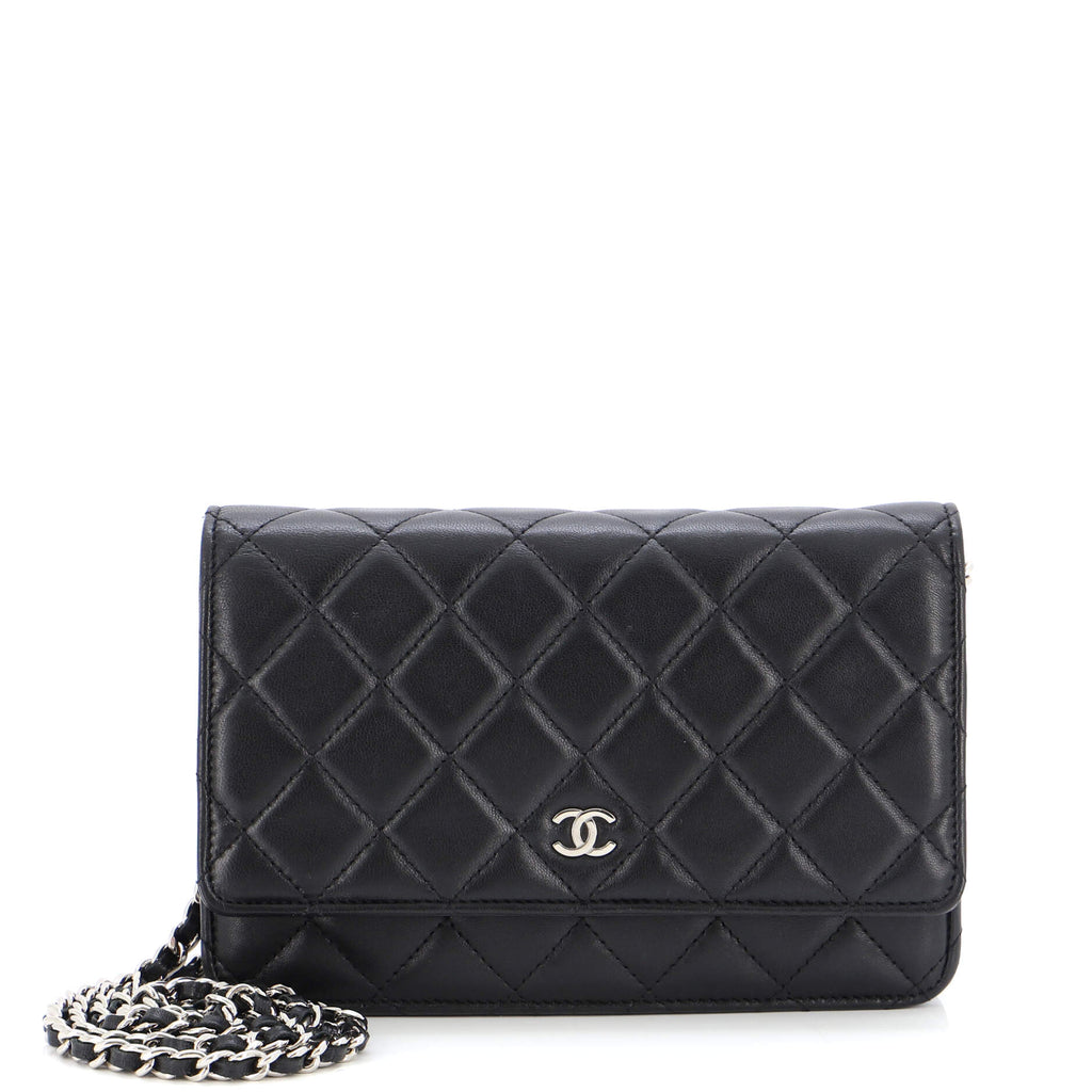 Chanel Wallet on Chain Quilted Lambskin Black 22020214