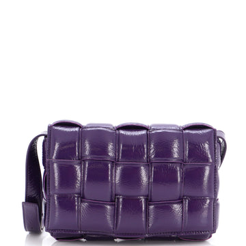 Bottega Veneta Cassette Crossbody Bag Padded Maxi Intrecciato Patent