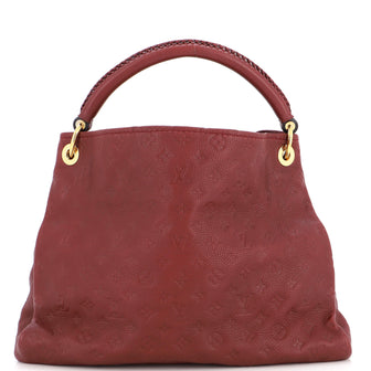 Louis Vuitton Artsy Handbag Monogram Empreinte Leather MM Red 220202246