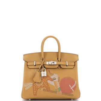 Hermes In and Out Birkin Bag Limited Edition Swift with Palladium Hardware 25