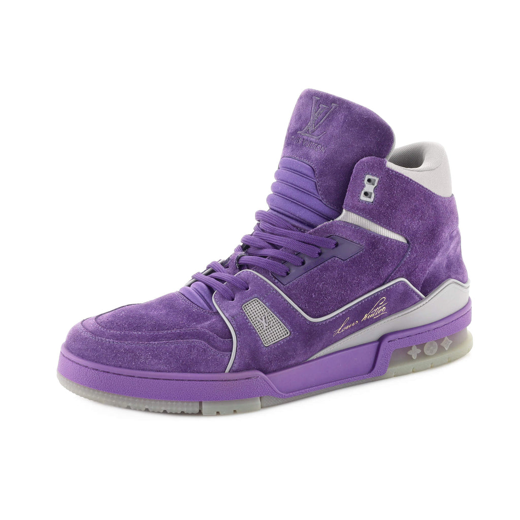 Louis Vuitton Mens Sneakers, Purple, 6