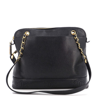 Chanel Vintage CC Logo Chain Tote Caviar Medium