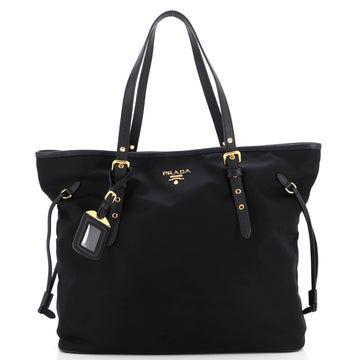 Prada Belted Tote Tessuto and Leather Medium