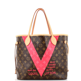 Neverfull NM Tote Limited Edition Cities V Monogram Canvas MM