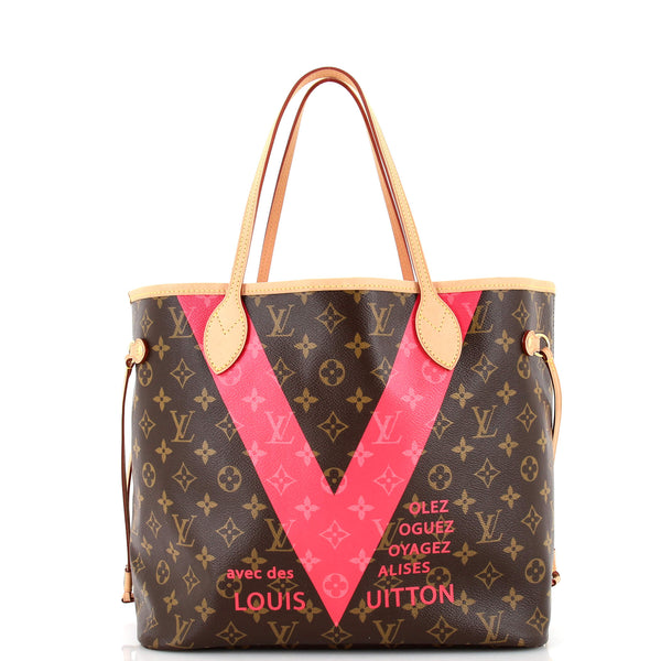 Louis Vuitton Neverfull NM Tote Limited Edition Cities V Monogram Canvas mm Brown