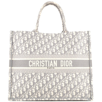 Christian Dior Book Tote Oblique Canvas Large