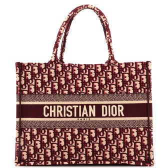Christian Dior Book Tote Oblique Canvas Medium