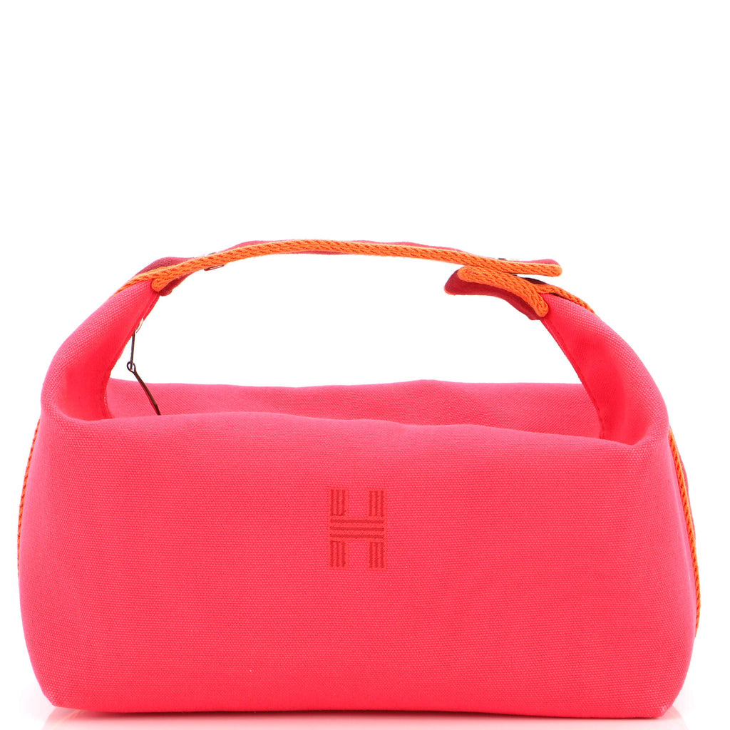 Hermès Toile Bride-A-Brac Travel Case H103223M Pink Cloth ref