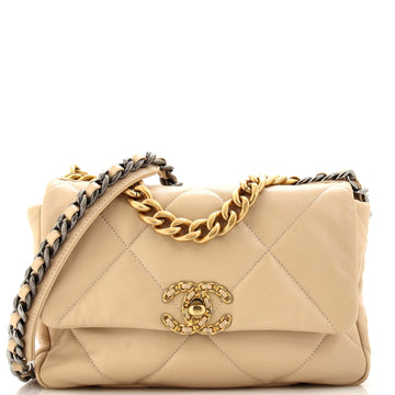 Chanel 19 Flap Bag Quilted Leather Medium