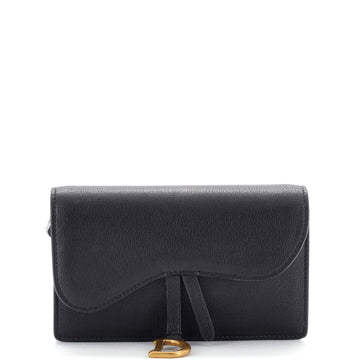 Christian Dior Saddle Rectangular Belt Bag Leather