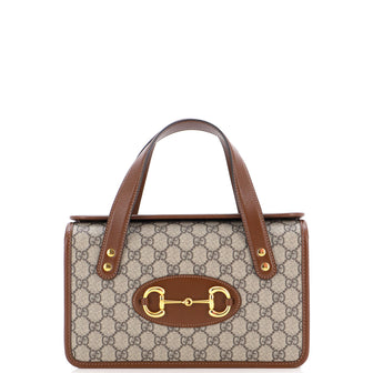 Gucci Horsebit 1955 Boston Bag GG Coated Canvas Small