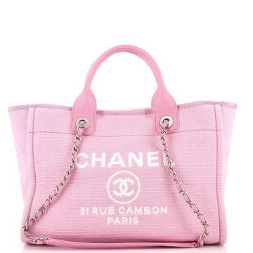Chanel Deauville NM Tote Mixed Fibers Small