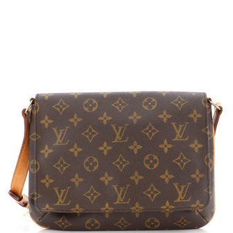 Louis Vuitton Musette Tango Handbag Monogram Canvas